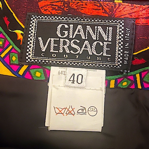 Authentic Vintage Gianni Versace Archive Silk Blend Roman Mythology Suit Set - Picture 12 of 14
